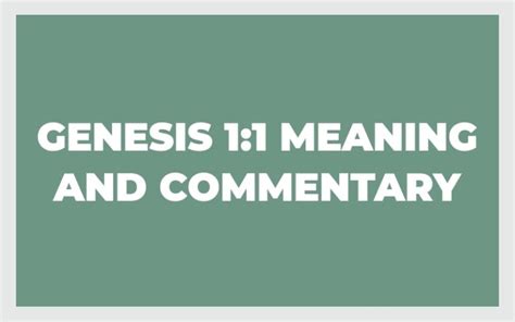 Image result for Genesis 1 Explained