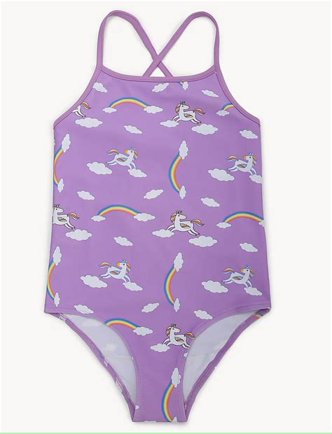 Unicorn Print Crossback Swimsuit – The Beach Company