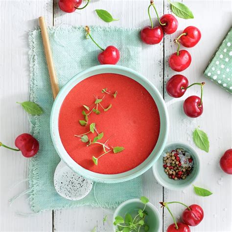 Gazpacho de cerezas
