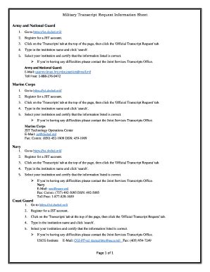 Image result for Military Training Transcript