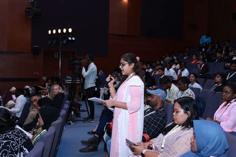 The audience at the Consultation Meeting comprised young delegates ...