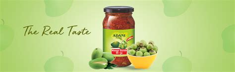 Adani Spices Keri Gunda (Mango Gunda) Pickle (400gm) Glass Bottle ...