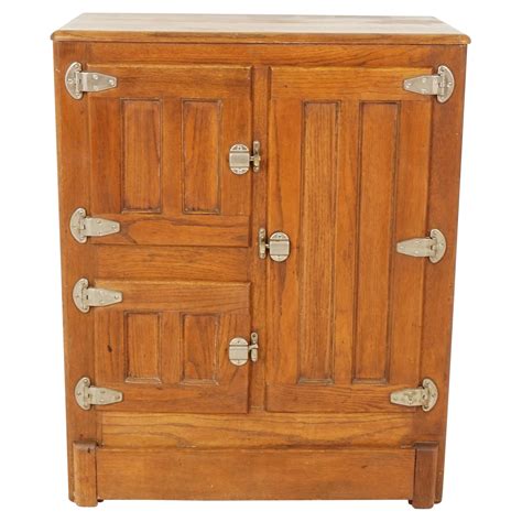 Antique 3 Door Oak Ice Box Front Loader, America 1910, B2557 at 1stDibs ...