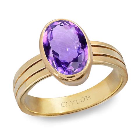 Buy Natural & Certified Amethyst Katela Gemstone Rings – CLARA