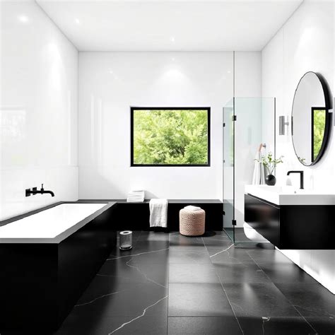 25 Black and White Bathroom Tile Ideas for Every Style