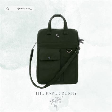 The Paper Bunny — Utility Laptop Bag (13.3" Pine) | Shopee Philippines