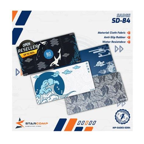 Jual Mousepad Gaming Sades Deskmat SD-84 Speed Type SD84 Mouse pad ...