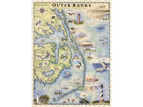 North Carolina Outer Banks Map The Outerbanks North Carolina Svg File
