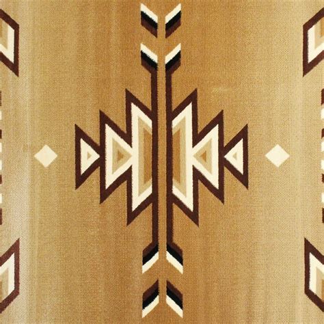 Flash Furniture Lodi 4 X 5 (ft) Beige Indoor Southwestern Area Rug in ...