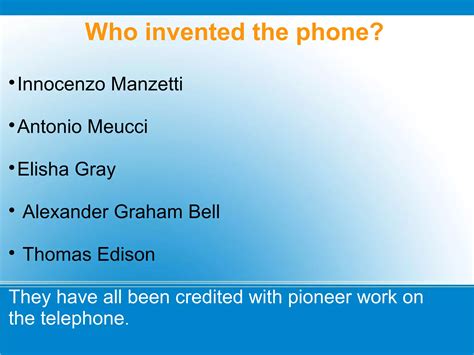 Invention of the Telephone | PPT - who invented the telephone