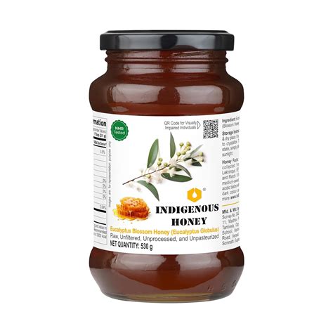 INDIGENOUS HONEY Eucalyptus Honey Raw Organic Natural Pure Unprocessed ...