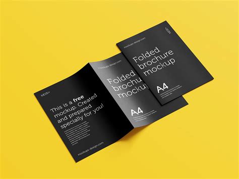 5 Free A4/A5/A6 Bi-Fold Brochure Mockup PSD Files - Good Mockups