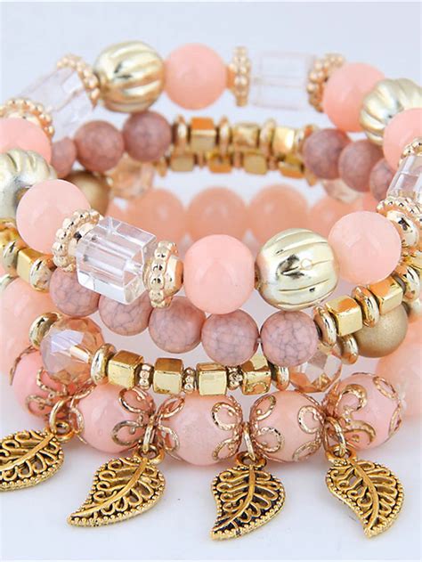 Women's Bead Bracelet Fancy Fashion Wedding Birthday Elegant ...