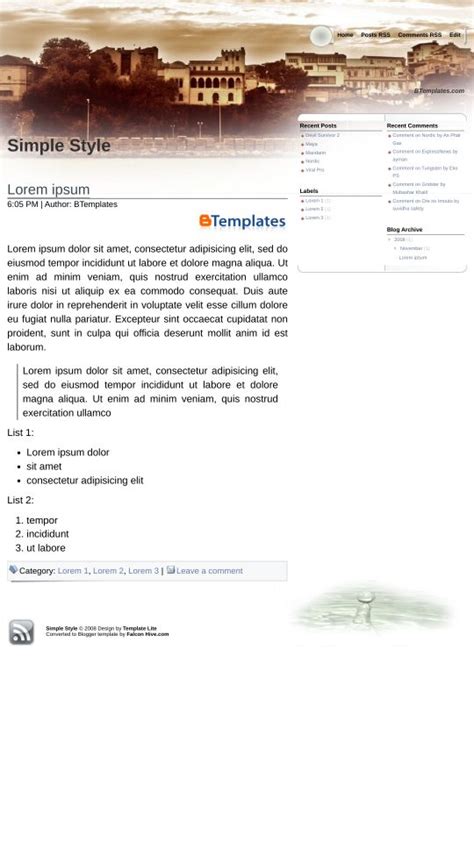 Image result for Simple Blogger Tem