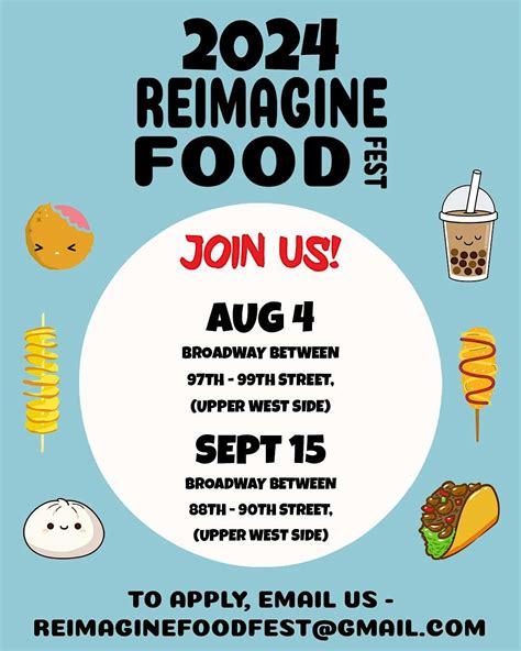 2024 Re-Imagine Food Fest NYC, Broadway & West 88th Street, New York ...