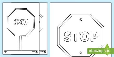National Beep Beep Day Stop and Go Signs (teacher made)