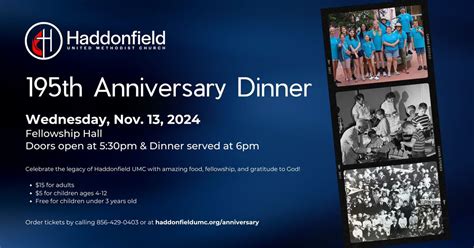 195th Anniversary Dinner, 29 Warwick Rd, Haddonfield, NJ, United States ...