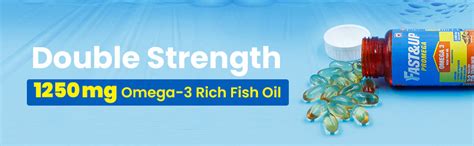 Buy Fast&Up Promega with Double Strength 1250 mg Omega-3 Rich Fish Oil ...