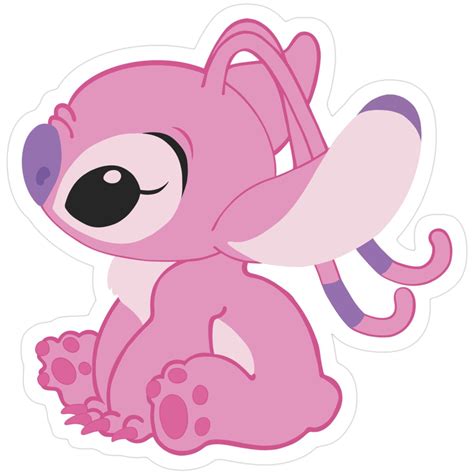 Stitch Girlfriend (Pink) Sticker | Lilo and stitch drawings, Cute ...