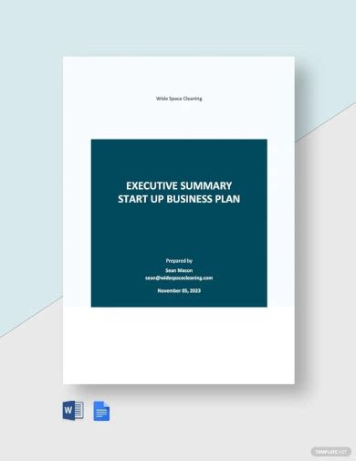 Business Plan Executive Summary Examples 的图像结果