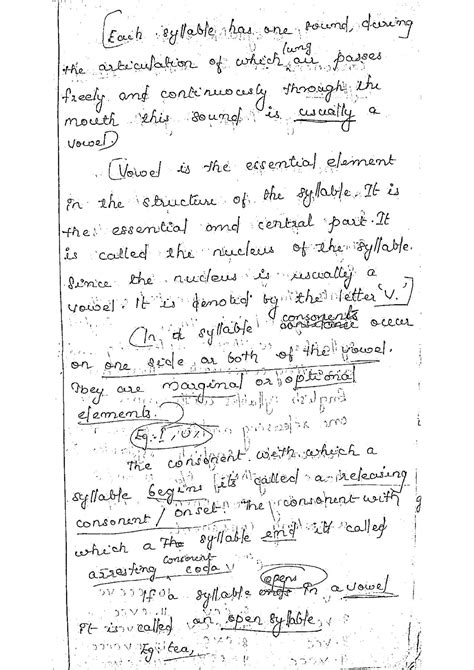 Syllables and stages - Phonetics And Grammar - Studocu