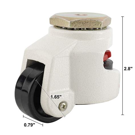 Homend 4 Pack Leveling Casters GD-40S Stem Mounted Leveling Caster ...