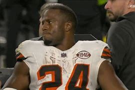 Image result for Nick Chubb torn MCL