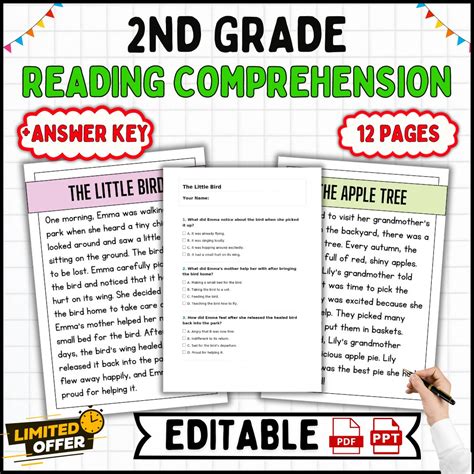2nd Grade Reading Comprehension Passages with Multiple Choice Questions ...