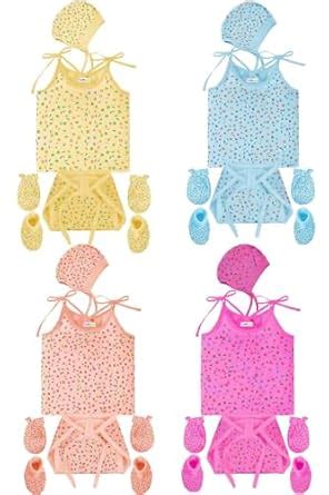 Buy Toddylon New Born Baby Clothes Jhabla Set | Baby Dress | Front Open ...