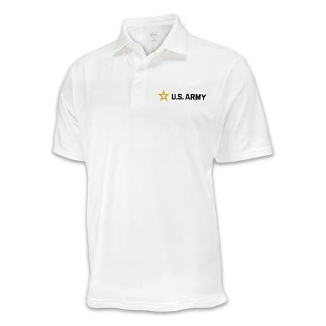 Army Star Under Armour Performance Polo (White) - Armed Forces Gear