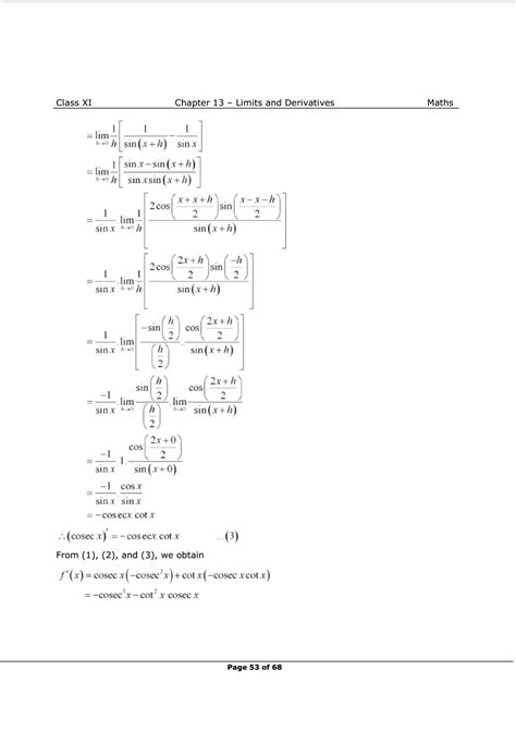 NCERT Solutions For Class 11 Maths Chapter 13 Miscellaneous Exercise