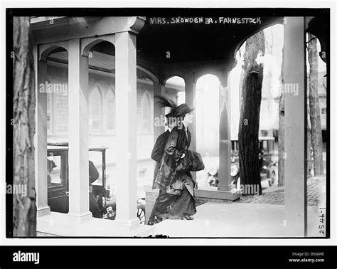 This photograph captures Mrs. Snowden A. Fahnestock, with a wedding ...