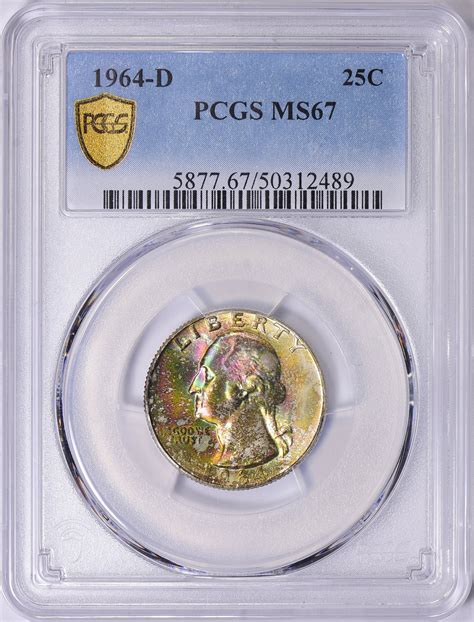 1964-D Washington Quarter PCGS MS-67 (Toned) (Item 1704236 ...