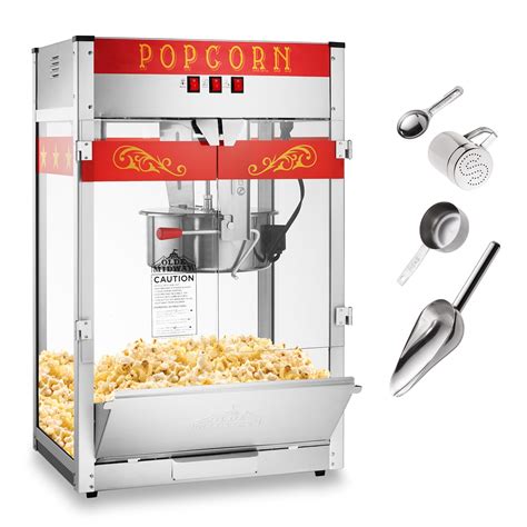 OPEN BOX - Commercial Popcorn Popper Machine with Extra Large 16-Ounce ...