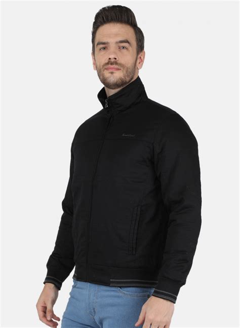 Buy Men Black Solid Jacket Online in India - Monte Carlo