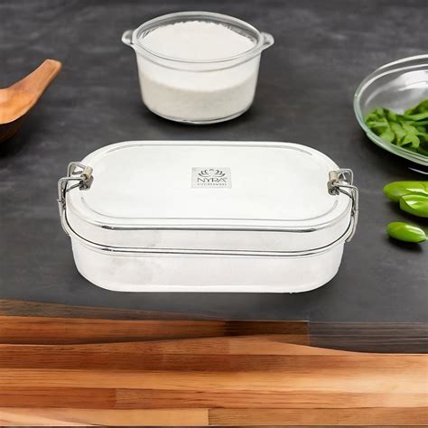 Stainless Steel Locking Clips Lunch Box – Nyra® Kitchenware