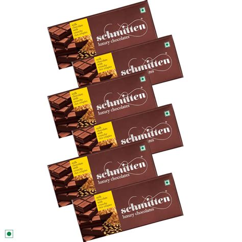 Schmitten Luxury Milk Chocolate Crunchy Rice Crispies, 70 g (Pack of 6 ...