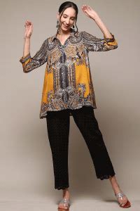 Cherry Red LIVA Flared Printed Dress Dress at Biba India