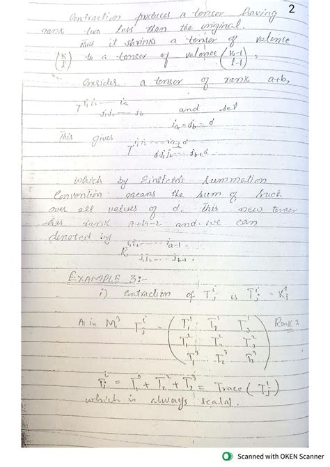 SOLUTION: Einstein s summation convention with example - Studypool