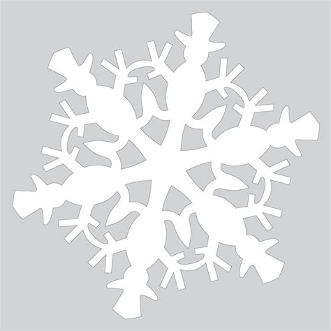 Snowflake Paper Cut Out Templates
