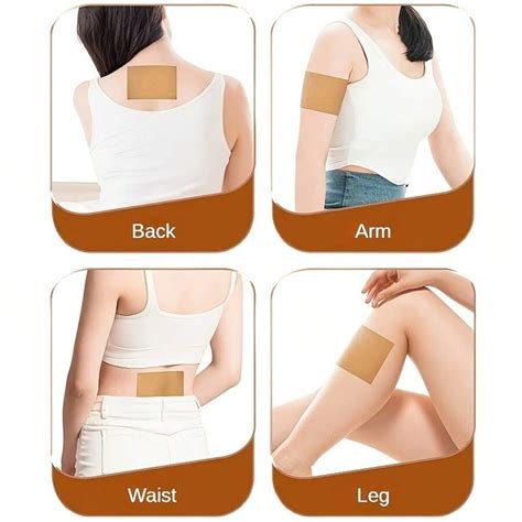 50pcs Ginger Heat Patch, Herbal Essence Of Ginger And Mugwort, Chinese ...