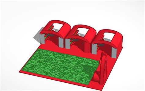 3D design vertical farm - Tinkercad