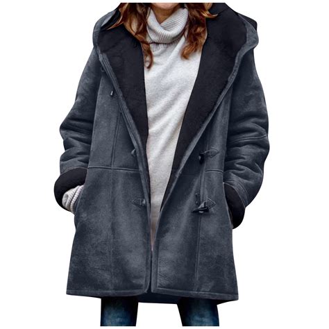 Womens Winter Plus Size Solid Velvet Overcoat with Pockets - Walmart.com