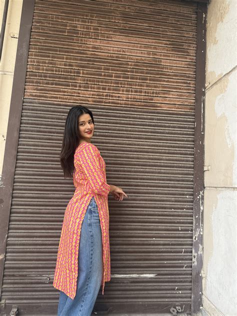 Saffron Long Kurti – My Store