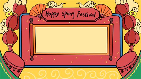 Happy Spring Festival英文手抄报 - 天奇生活