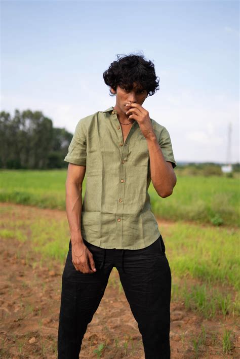 Regal Olive Casual Shirt