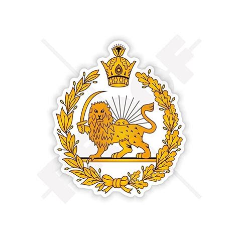 Buy IRAN Former Persian Coat of Arms, Persia Iranian 100mm (4") Bumper ...