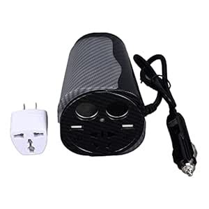 Aluminum Cup Plug Shape Car Inverter Color LED Light Charger Adapter ...