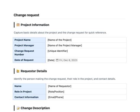 Image result for Change Request Process Sample