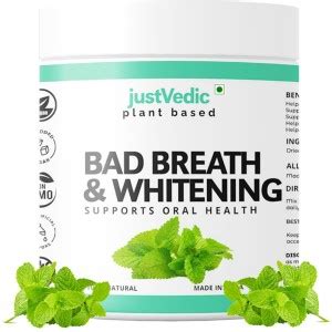 justvedic Bad Breath & Whitening (Pudina Powder) - Helps with Digestion ...